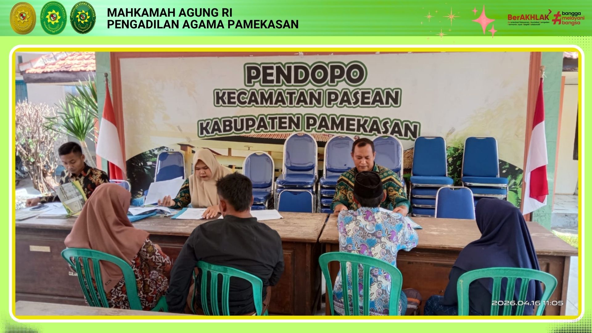 PA Pamekasan Lakukan Verifikasi Berkas Isbat Nikah Di Kecamatan Pasean Demi Akurasi Data